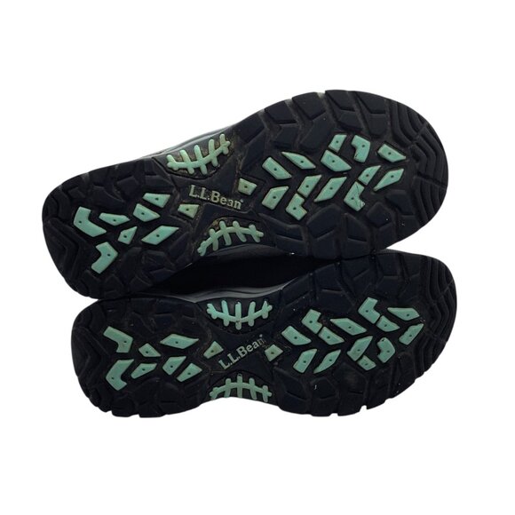 L.L. Bean Girl Trail Shoes Size 5 Gray Pink Hiking Sneakers Suede - Picture 6 of 7